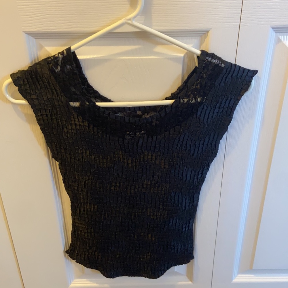 Nicola Petite Women’s Black Ribbed Tank Top PM